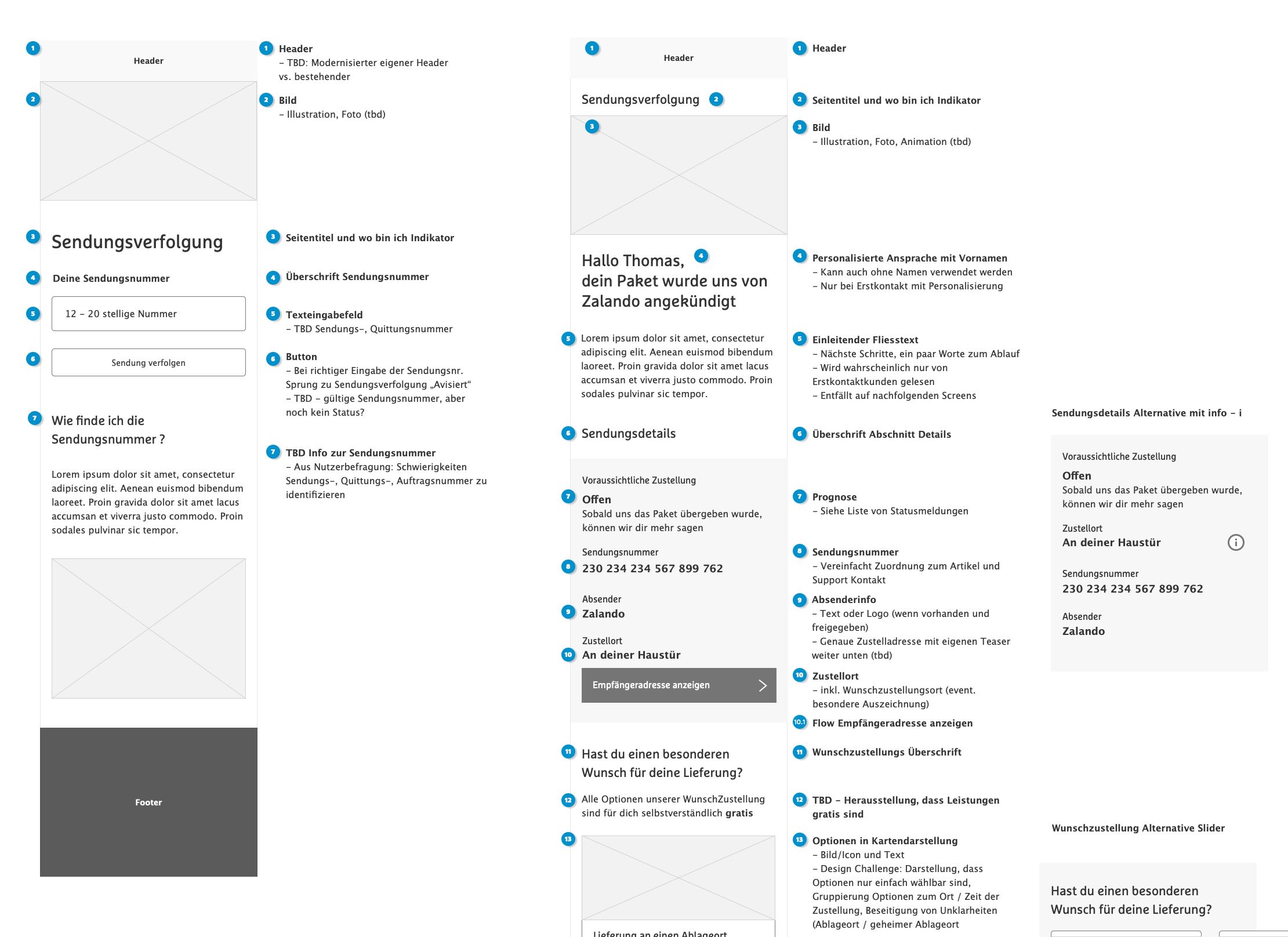 Wireframe parcel tracking